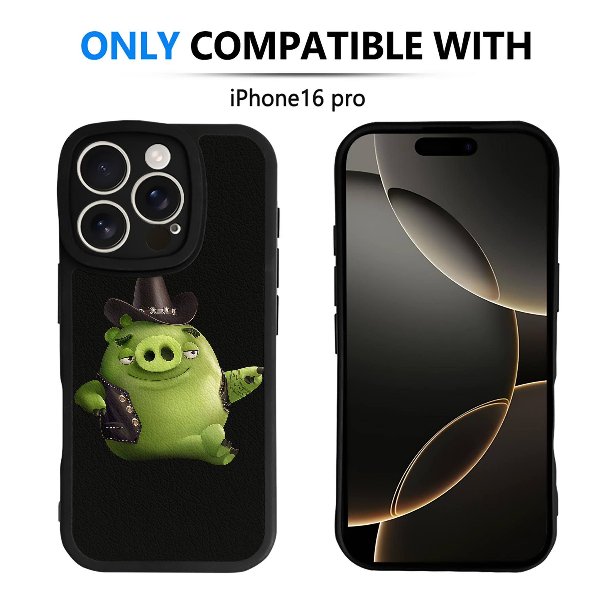（画像用） Angry Birds アングリーバード 【iPhone 16シリーズ対応】シリコンスマホケース（レザー調） 材質：シリコン